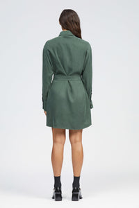 Causeway Dress Dark Green